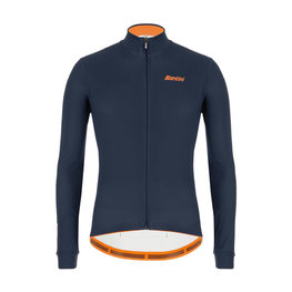 SANTINI Cycling winter long sleeve jersey - COLORE WINTER - blue