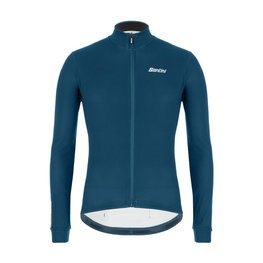 SANTINI Cycling winter long sleeve jersey - COLORE WINTER - blue