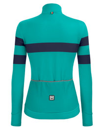 SANTINI Cycling winter long sleeve jersey - CORAL BENGAL LADY - blue