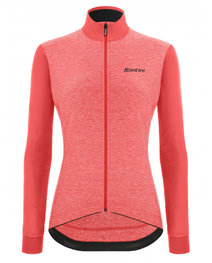 SANTINI Cycling winter set - COLORE PURO LADY WNT - pink/black