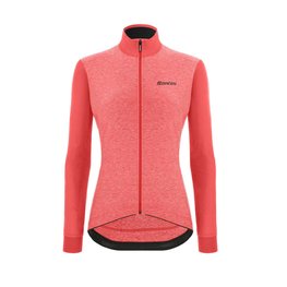 SANTINI Cycling winter long sleeve jersey - COLORE PURO LADY W - pink