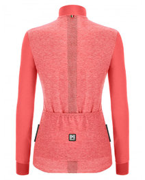 SANTINI Cycling winter long sleeve jersey - COLORE PURO LADY W - pink