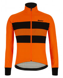 SANTINI Cycling thermal jacket - COLORE BENGAL WINTER - orange