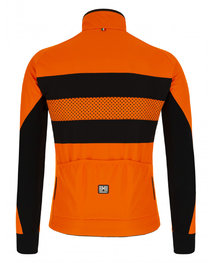 SANTINI Cycling thermal jacket - COLORE BENGAL WINTER - orange
