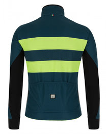 SANTINI Cycling thermal jacket - COLORE BENGAL WINTER - blue
