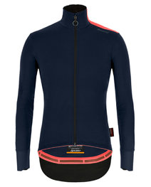 SANTINI Cycling thermal jacket - VEGA XTREME - blue