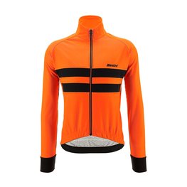 SANTINI Cycling thermal jacket - COLORE HALO - orange