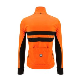 SANTINI Cycling thermal jacket - COLORE HALO - orange