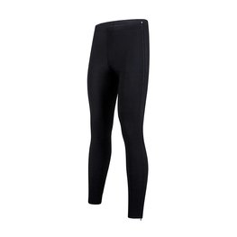 SANTINI Cycling long trousers withot bib - FULL ZIP - ZIP UP - black