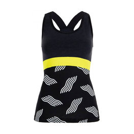 SANTINI Cycling sleeveless jersey - SCIA DUNE LADY - yellow/black
