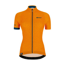 SANTINI Cycling short sleeve jersey - GIADA HIP LADY - orange