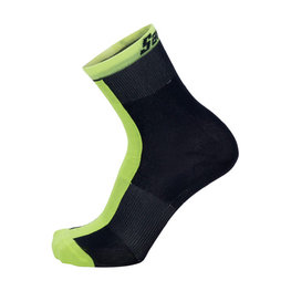 SANTINI Cyclingclassic socks - ORIGINE WINTER - yellow/black