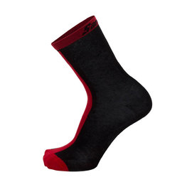 SANTINI Cyclingclassic socks - ORIGINE WINTER - red/black