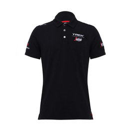 SANTINI Cycling short sleeve t-shirt - TREK 2018 POLO - black