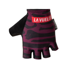 SANTINI Cycling fingerless gloves - LA VUELTA 2018 - black/purple