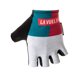 SANTINI Cycling fingerless gloves - LA VUELTA 2018 - black/blue/red/white