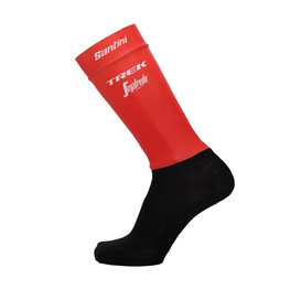 SANTINI Cyclingclassic socks - TREK 2018 AERO - black/red