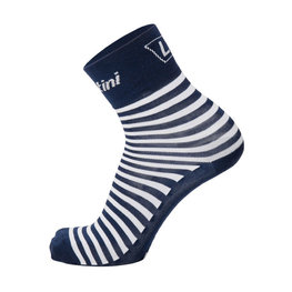 SANTINI Cyclingclassic socks - LA VUELTA 2018 - blue/white