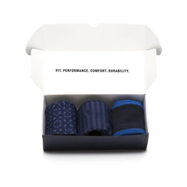 SANTINI Cyclingclassic socks - MIX SOXBOX - black/blue