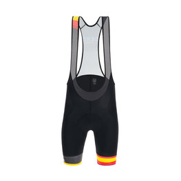 SANTINI Cycling bib shorts - LA VUELTA 2019 - black/yellow/red