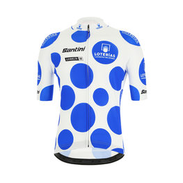 SANTINI Cycling short sleeve jersey - LA VUELTA 2019 - blue/white