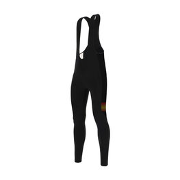 SANTINI Cycling long bib trousers - LA VUELTA '20 WINTER - black