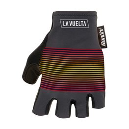 SANTINI Cycling fingerless gloves - LA VUELTA 2020 - black
