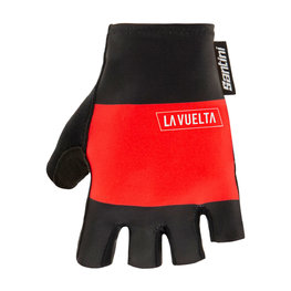 SANTINI Cycling fingerless gloves - LA VUELTA 2020 - red/black