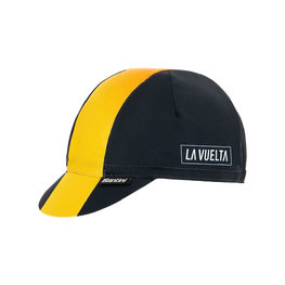 SANTINI Cycling hat - LA VUELTA 2020 - black/yellow