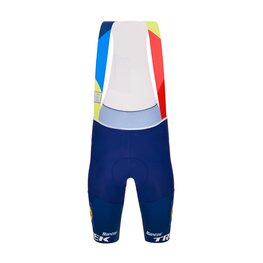 SANTINI Cycling bib shorts - LIDL TREK 2024 TEAM ORIGINAL - red/blue
