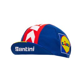 SANTINI Cycling hat - LIDL TREK 2024 - white/red