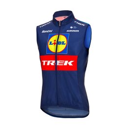 SANTINI Cycling gilet - LIDL TREK 2024 - red/blue/yellow