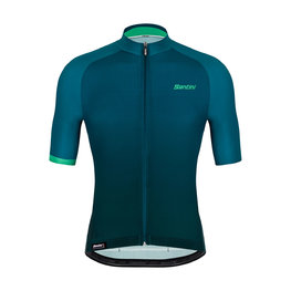 SANTINI Cycling short sleeve jersey - KARMA LUCE - blue