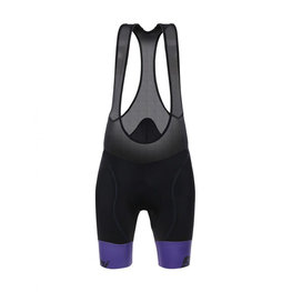 SANTINI Cycling bib shorts - WAVE LADY - black