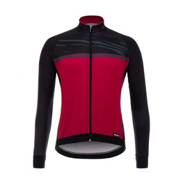 SANTINI Cycling windproof jacket - WIND - black/red