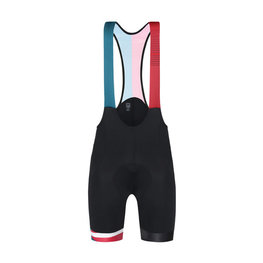 SANTINI Cycling bib shorts - LA VUELTA 2018 - blue/red/black