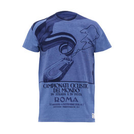 SANTINI Cycling short sleeve t-shirt - UCI STORY - blue/multicolour