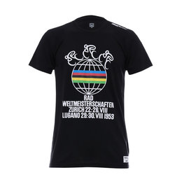 SANTINI Cycling short sleeve t-shirt - UCI STORY - rainbow/black
