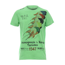 SANTINI Cycling short sleeve t-shirt - UCI STORY - green/multicolour