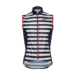 SANTINI Cycling gilet - LA VUELTA 2018 - blue/white