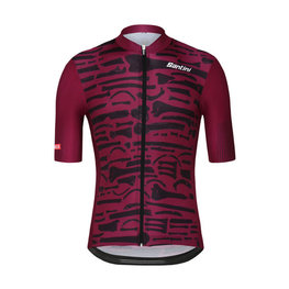 SANTINI Cycling short sleeve jersey - LA VUELTA 2018 - purple/black