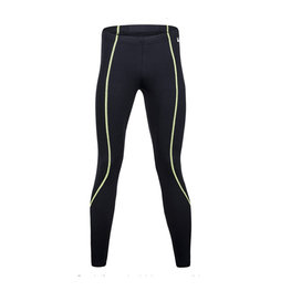 SANTINI Cycling long trousers withot bib - WORUN - black/yellow