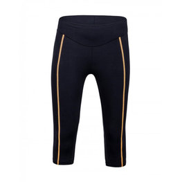 SANTINI Cycling 3/4 lenght shorts without bib - WORUN LADY - orange/black