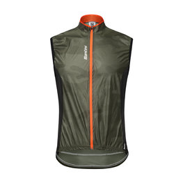 SANTINI Cycling gilet - FINE  - orange/green