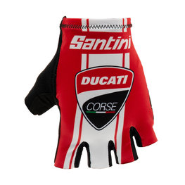 SANTINI Cycling fingerless gloves - DUCATI CORSE 2019 - black