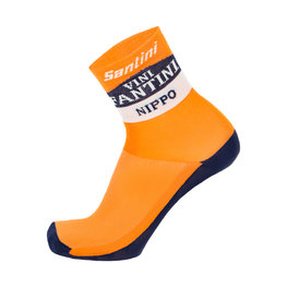 SANTINI Cyclingclassic socks - NIPPO FANTINI 2019 - orange/blue/white