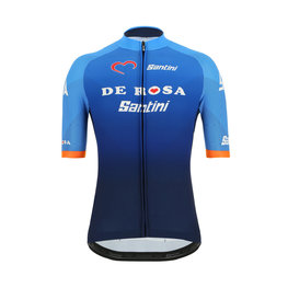 SANTINI Cycling short sleeve jersey - DE ROSA 2019 - blue