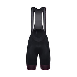 SANTINI Cycling bib shorts - SCATTO  - black/bordeaux