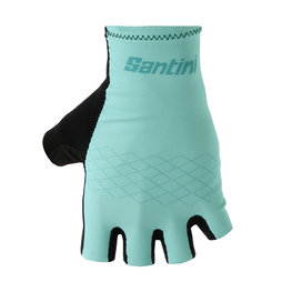 SANTINI Cycling fingerless gloves - REDUX  - light blue
