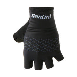 SANTINI Cycling fingerless gloves - REDUX - black